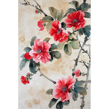 Japanese Flower Canvas